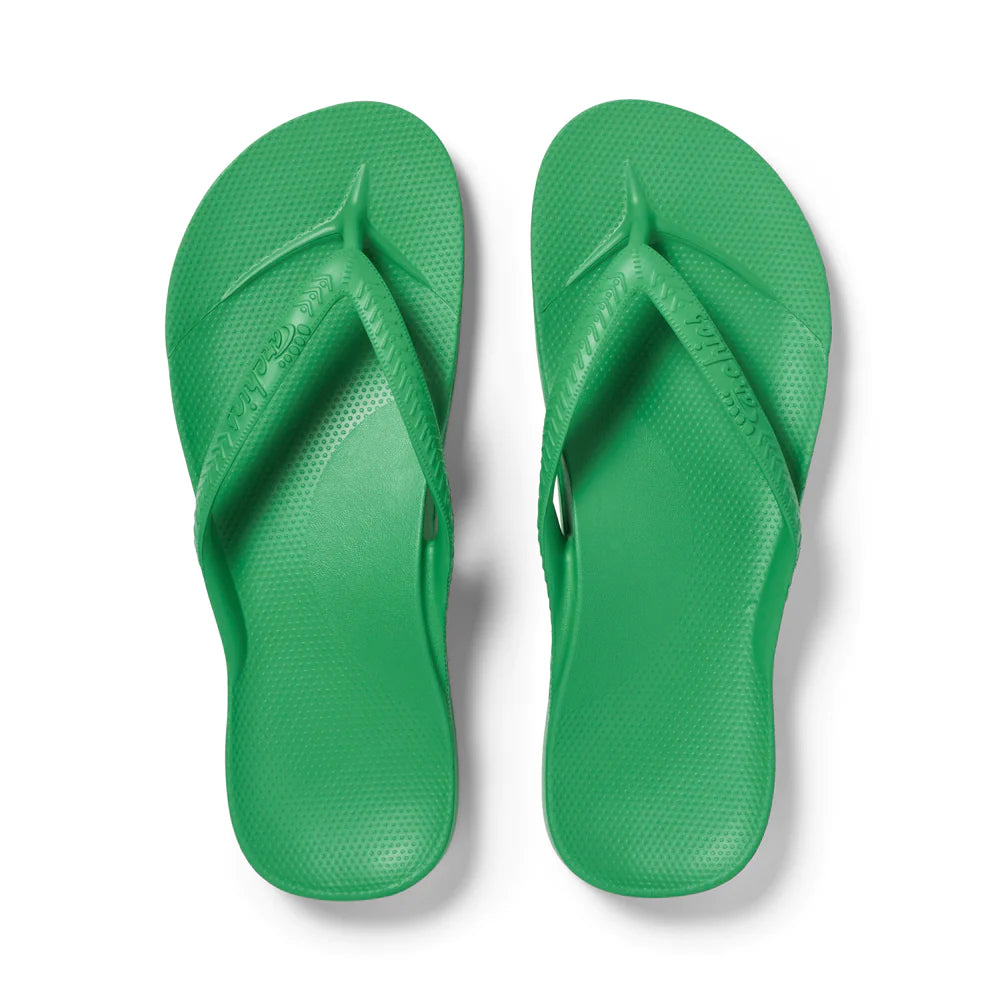 Archies -  Kelly Green Arch Support Thongs