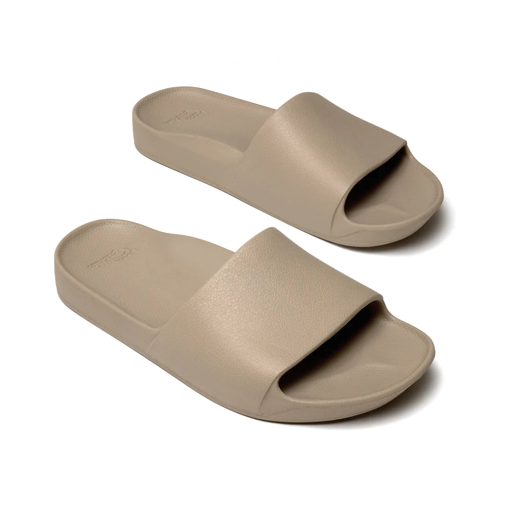 Archies - Arch Support Slides - Taupe – The Podiatry Place @ Henley