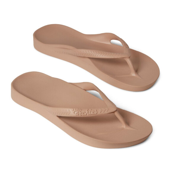 Archies - Tan Arch Support Thongs - The Podiatry Place @ Henley