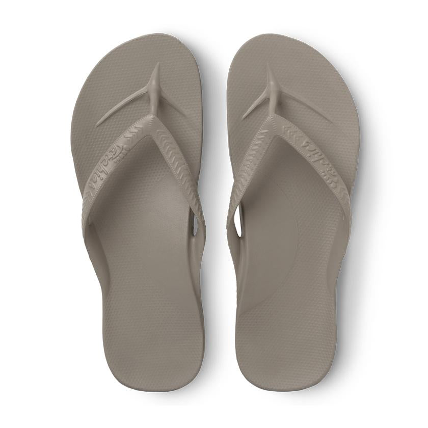 Archies -  Taupe Arch Support Thongs - The Podiatry Place @ Henley