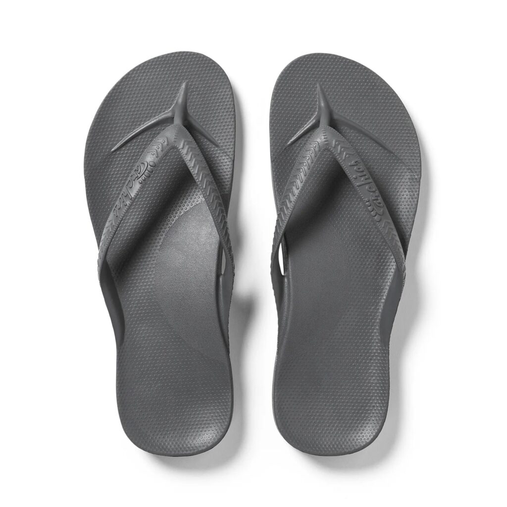 Archies - Charcoal Arch Support Thongs - The Podiatry Place @ Henley