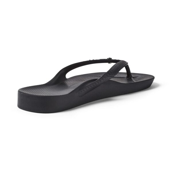 Archies - Black Crystal Arch Support Thongs - The Podiatry Place @ Henley