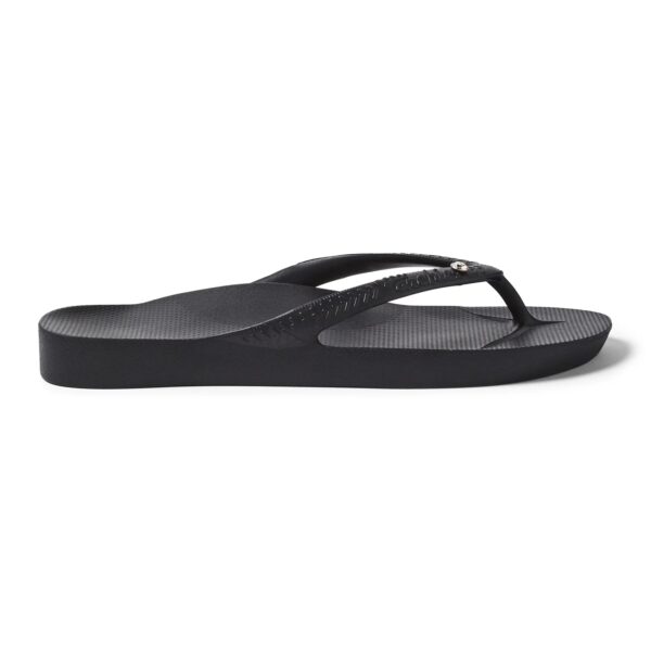 Archies - Black Crystal Arch Support Thongs - The Podiatry Place @ Henley