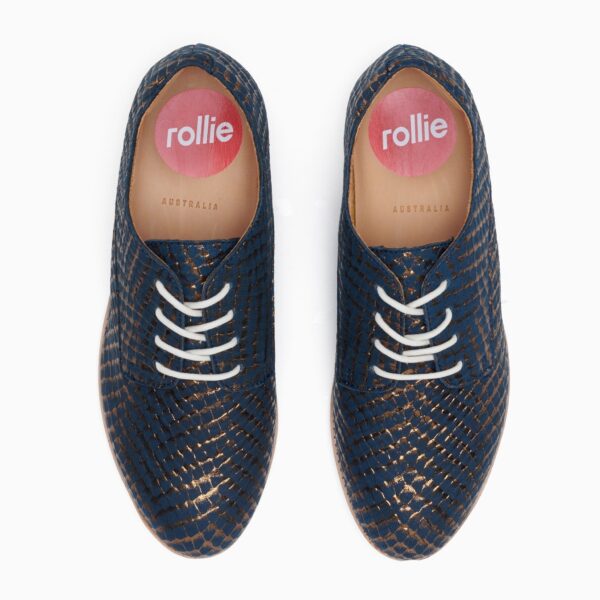 ROLLIE Derby Metallic Snake - The Podiatry Place @ Henley