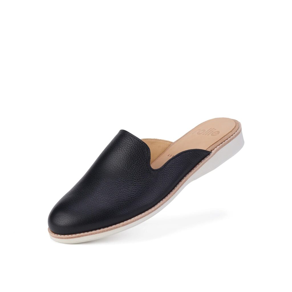 ROLLIE Derby Mule Black/Tumble - The Podiatry Place @ Henley