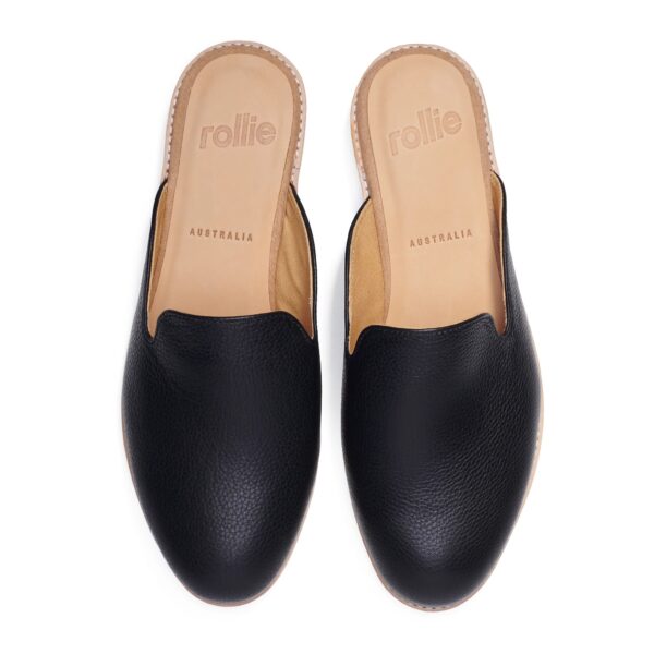 ROLLIE Derby Mule Black/Tumble - The Podiatry Place @ Henley