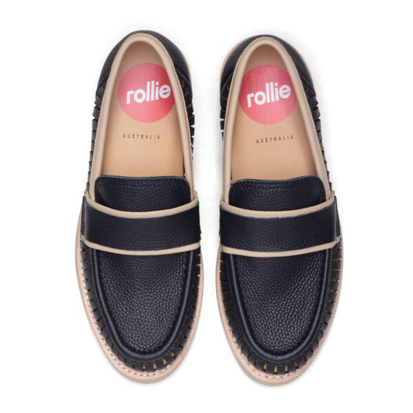 ROLLIE Loafer Rise Vent Black Latte - The Podiatry Place @ Henley