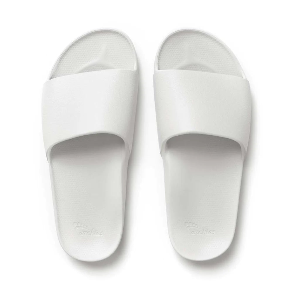 Archies - Arch Support Slides - White - The Podiatry Place @ Henley