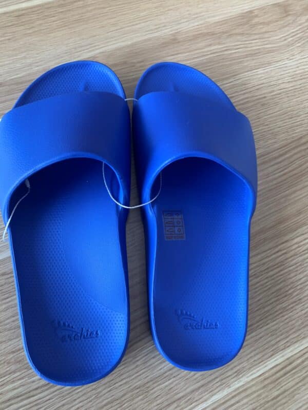 Archies- Arch Support Slides - Capri Blue - The Podiatry Place @ Henley