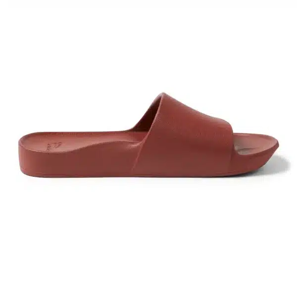 Archies – Arch Support Slides – Sangria Red - The Podiatry Place @ Henley