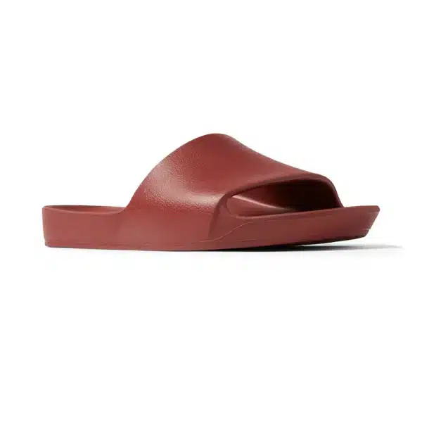 Archies – Arch Support Slides – Sangria Red - The Podiatry Place @ Henley