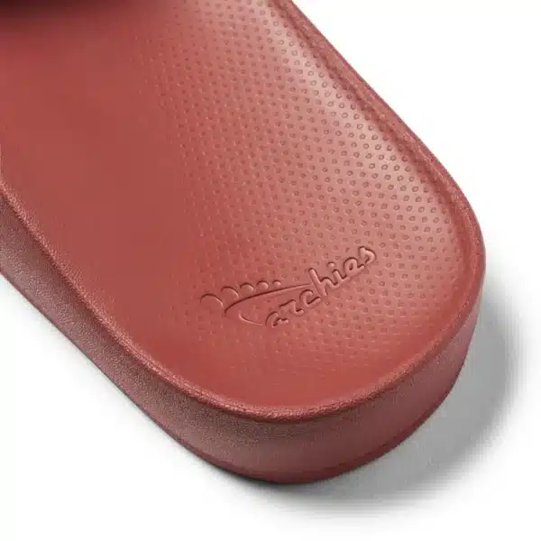 Archies – Arch Support Slides – Sangria Red - The Podiatry Place @ Henley