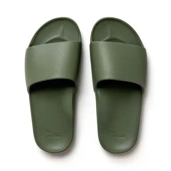 Archies – Arch Support Slides – Khaki - The Podiatry Place @ Henley