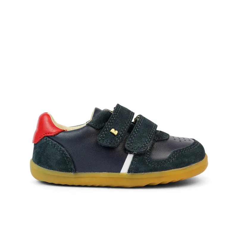 Bobux Step Up Riley Navy + Red - The Podiatry Place @ Henley