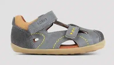Bobux Step Up Chase Sandal Charcoal - The Podiatry Place @ Henley